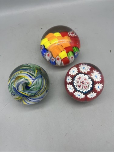 Vintage glass paperweights - 3,