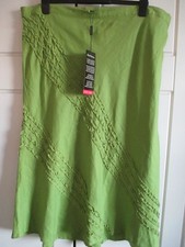 ANN HARVEY GREEN LINEN SKIRT