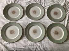 W H Grindley & Co, Staffordshire Ironstone, Satin White 10" dinner plates