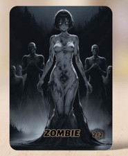 2 x ZOMBIE Tokens Custom Magic Anime #1 MTG PT: 2/2 Free UK Post🧟