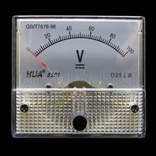 DC 100V Analog Panel Volt
