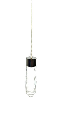 Cord pull black - nickel, glass