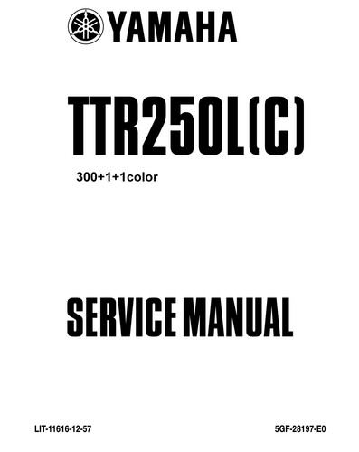 Yamaha ttr 250 manual - yamaha, ttr-250-manual