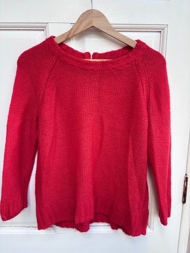 Women mohair blend red - mohair,