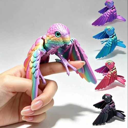Sparkling printed parrot - sparkling,
