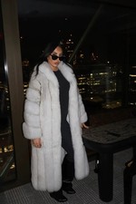 Real fox fur coat - , 110cm