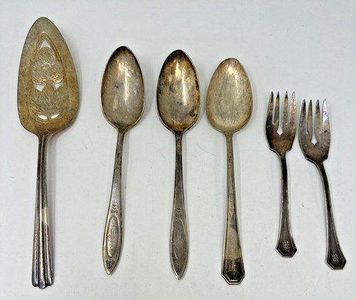 Vintage silverware forks - 6, pc