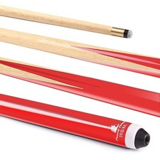 Powerglide Original 2 Piece Split Red Snooker Cue With 10mm Tip - Free P&P
