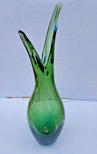 Vintage Murano Glass Vase Centrepiece Fishtail/Duck Beak,Bullicante,1960s,XL45cm