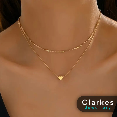 Ladies 9ct double layer - gf,