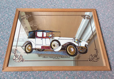 Vintage White Rolls Royce National Automobile Museum Mulhouse Framed Mirror