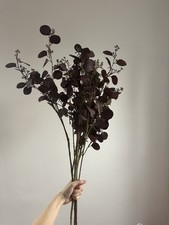 Neptune 5x Faux Stems Eucalyptus Burgundy