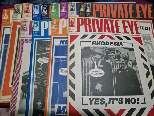 Private eye magazine - x,