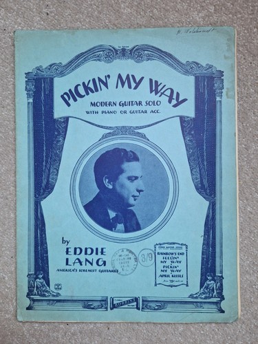 Eddie lang vintage jazz guitar - lang,