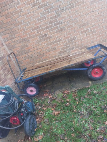 Long material yard trolley - material,
