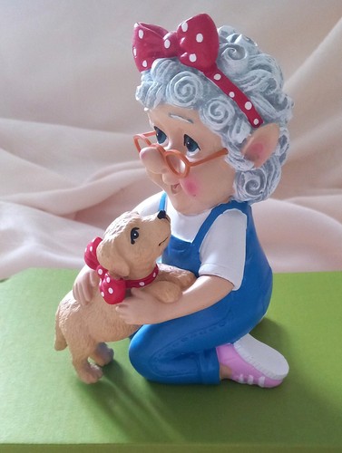 Asda grandma with - grandma, puppy