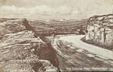 Sheffield Hathersage The Surpise View Hope Valley, Vintage Postcard Yorkshire