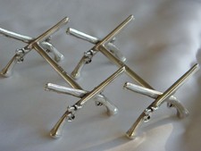 SOLID SILVER PAIR OF DUELLING