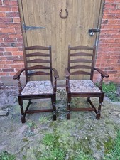 Pair ladderback old - pair, charm"