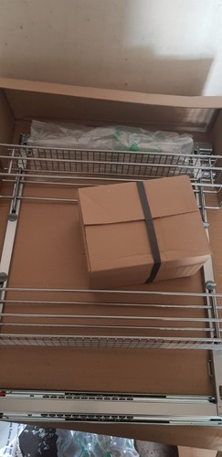 Pullout wire rack kitchen unit - kitchen,
