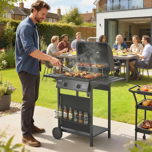 Garden gas burner barbecue - gas,