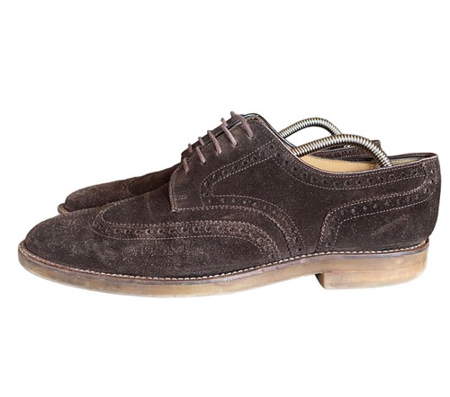 Barbour brown suede brogues - suede,