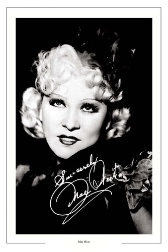 Mae west autograph signed - autograph,