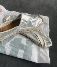Xti Silver Espadrille Shoes Size 36 UK 3/4 Brand New 