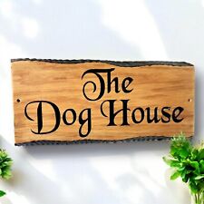 Personalised Oak Carved  Wooden  House  Name Sign ,Custom Made Outdoor Plaque