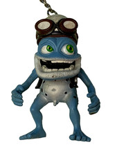crazy frog the annoying thing keychain blue frog toy wernquist slipring figure !