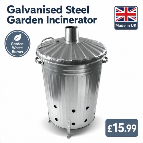 Galvanised metal cylinder - galvanised,