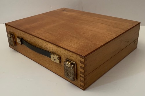 Vintage industrial wooden case - vintage,