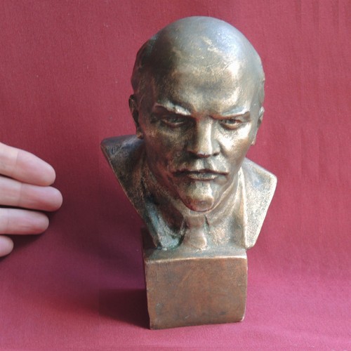 Old big ussr lenin bust - old,