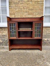 Arts crafts oak bookcase - arts,
