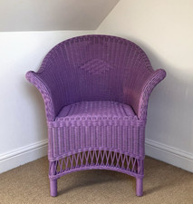 Lloyd loom style cane chair 