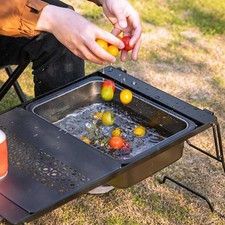 Stainless steel camping bar - stainless,