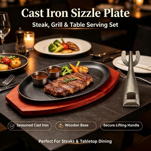 Inch cast iron fajita - 12,