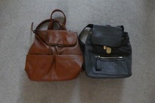 NEXT  & Accessorise faux leather rucksack/handbag 1 X Grey 1 X Tan