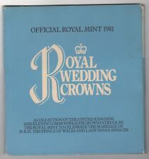 1981 United Kingdom & Commonwealth Royal Wedding Crowns x12 Coin Set Royal Mint