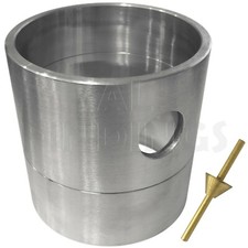 100mm Sand Cast Mould Aluminium Traditional Sand Casting Flask & Brass Sprue Set