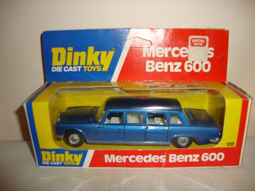 Dinky 128 mercedes benz - mercedes, 600