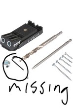 Trend Twin Pocket Hole Jig with HSS Drill Bit & Depth Setting Collar, Square ...