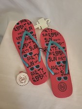Flip Flops American Heritage Size LG. 9/10 Kohl's 2007 New/Old Stock Red