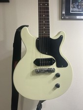 Punk White Les Paul Jr Double
