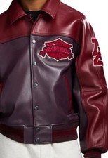 avirex leather jacket large