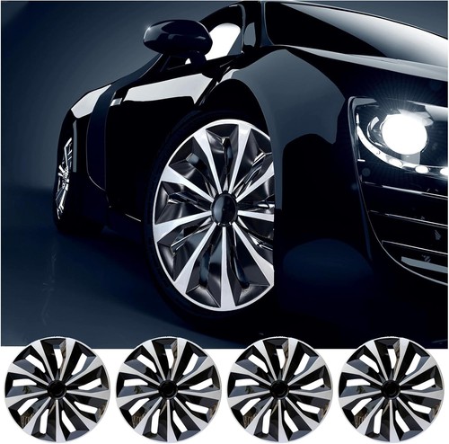 Silver black set of 4 - 15",