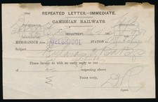 Original Railway Paperwork