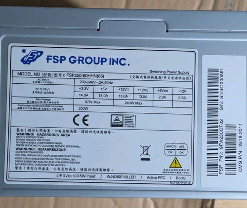 Fsp group 250w atx psu - 250w,