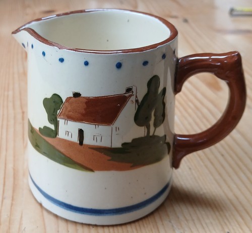 Dartmouth pottery motto jug - pottery,