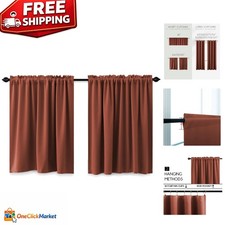 Rustic Short Blackout Curtains